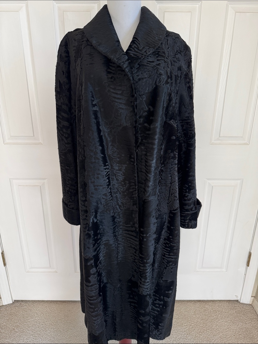 Liska shearling full length coat